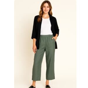 Niche Nilgun Derman SZ L Linen Blend Pull On Trousers Lagenlook